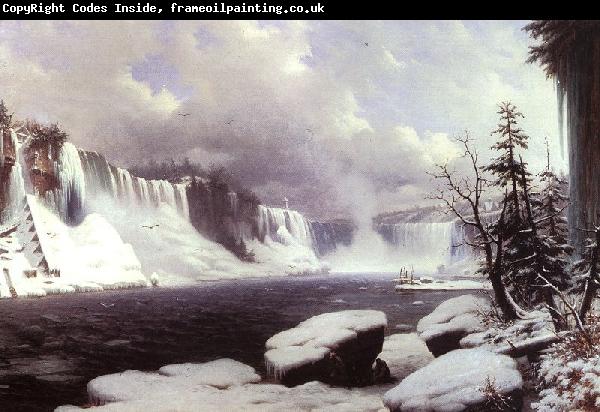 Hyppolyte Victor Sebron Winter at Niagara Falls